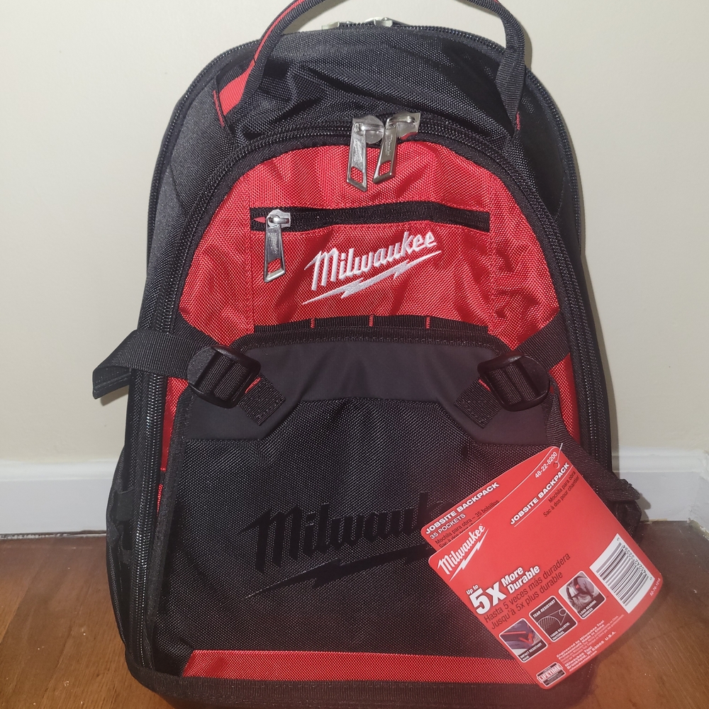 Milwaukee Red and Black Backpack